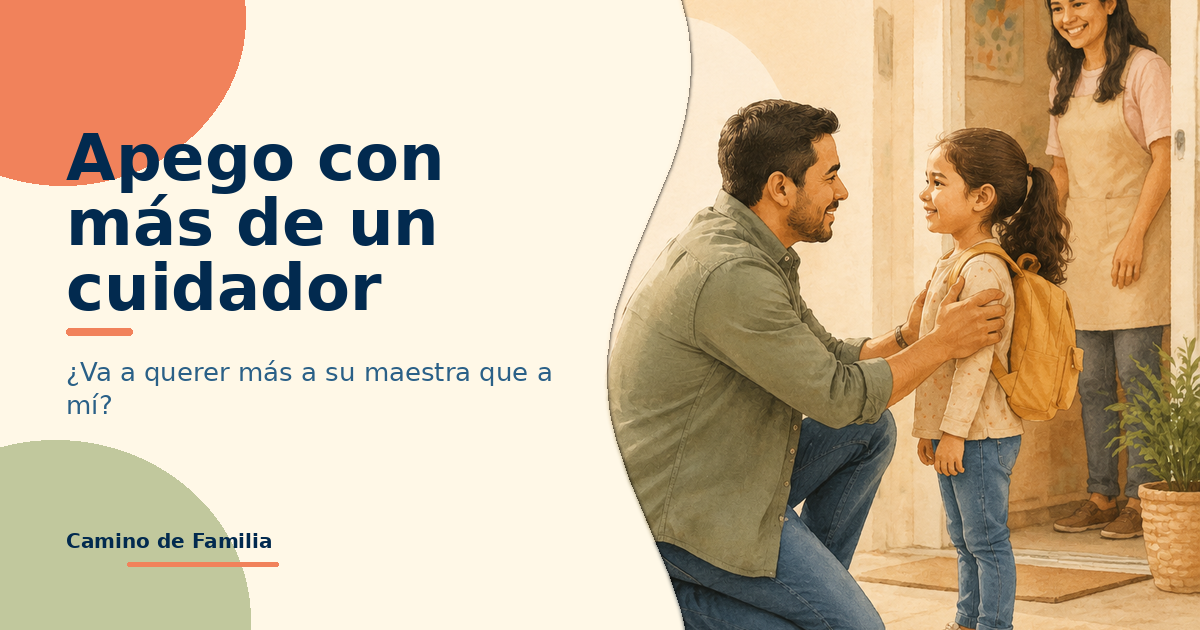 ¿Va a querer más a su maestra que a mí? Apego con más de un cuidador
