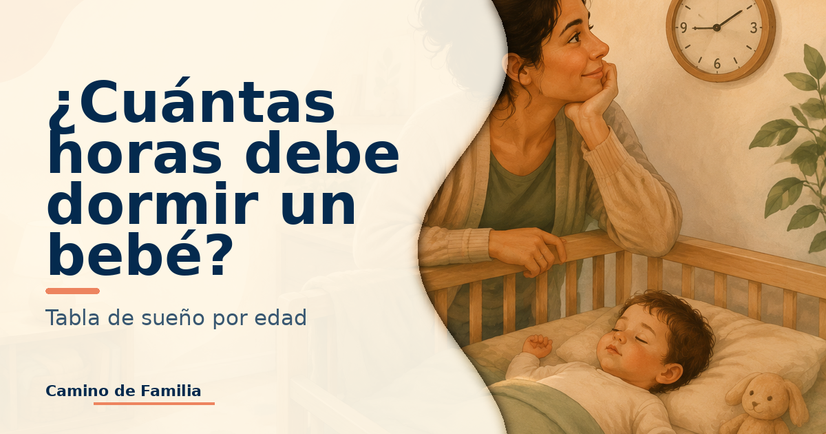 ¿Cuántas horas debe dormir un bebé según su edad?