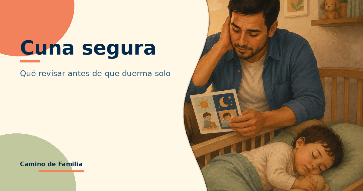 Cuna segura: qué revisar antes de que tu bebé duerma solo