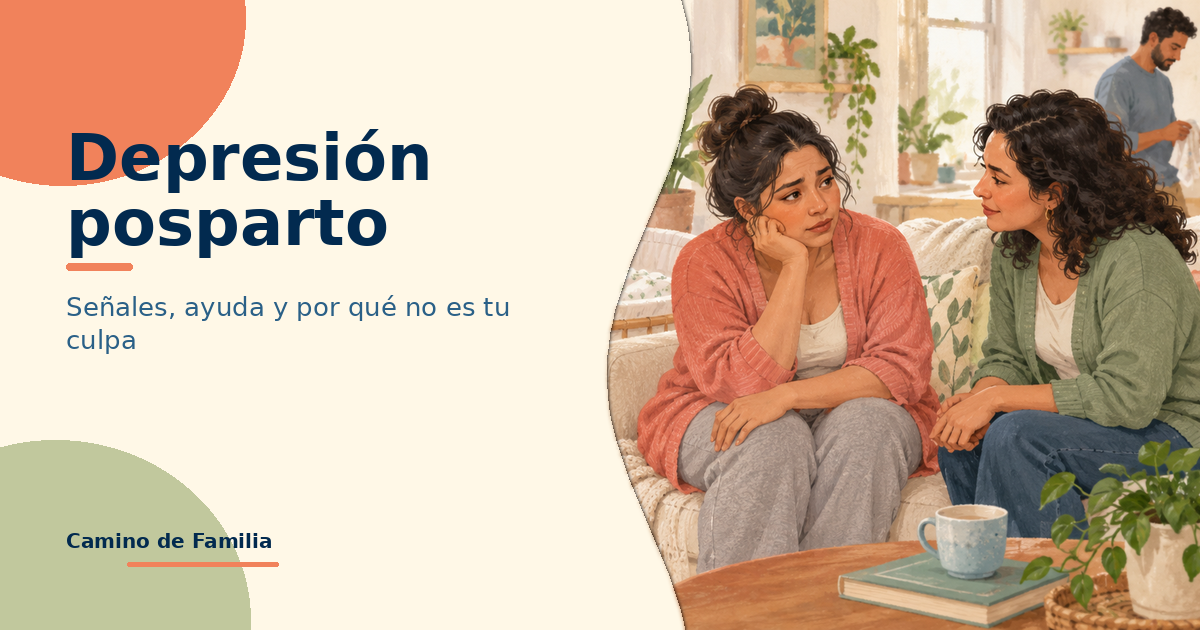 Depresión posparto: señales, cuándo buscar ayuda, y por qué no es tu culpa