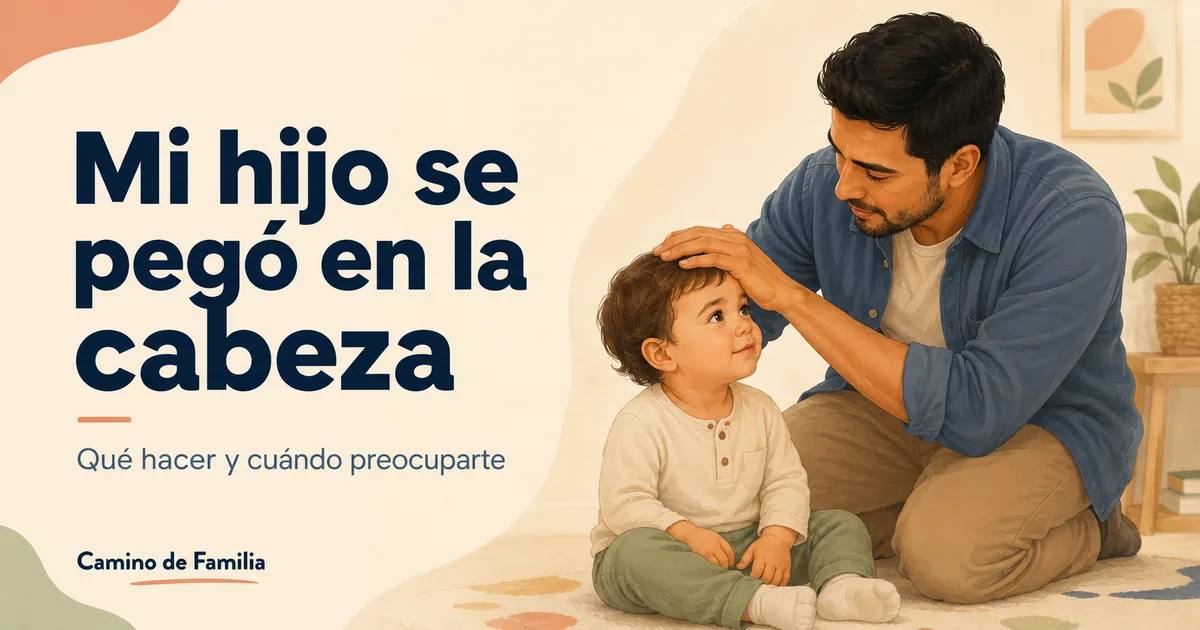 Mi hijo se peg&oacute; en la cabeza: qu&eacute; hacer y cu&aacute;ndo preocuparte