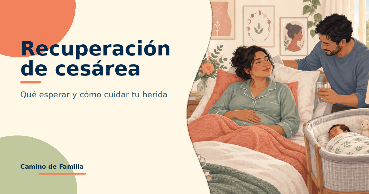 Recuperación de cesárea: qué esperar y cómo cuidar tu herida