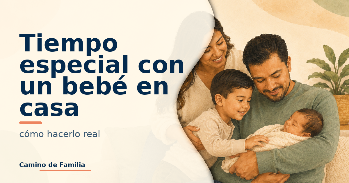Tiempo especial con un bebé en casa: cómo hacerlo real