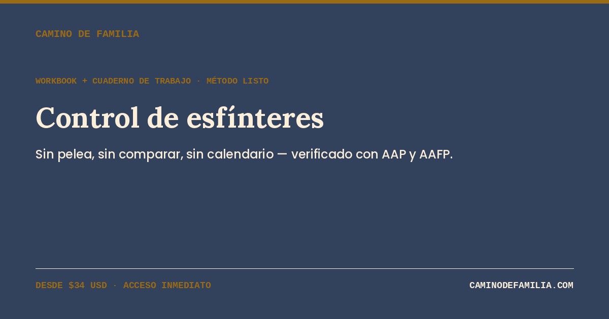 Control de esf&iacute;nteres: gu&iacute;a completa para padres