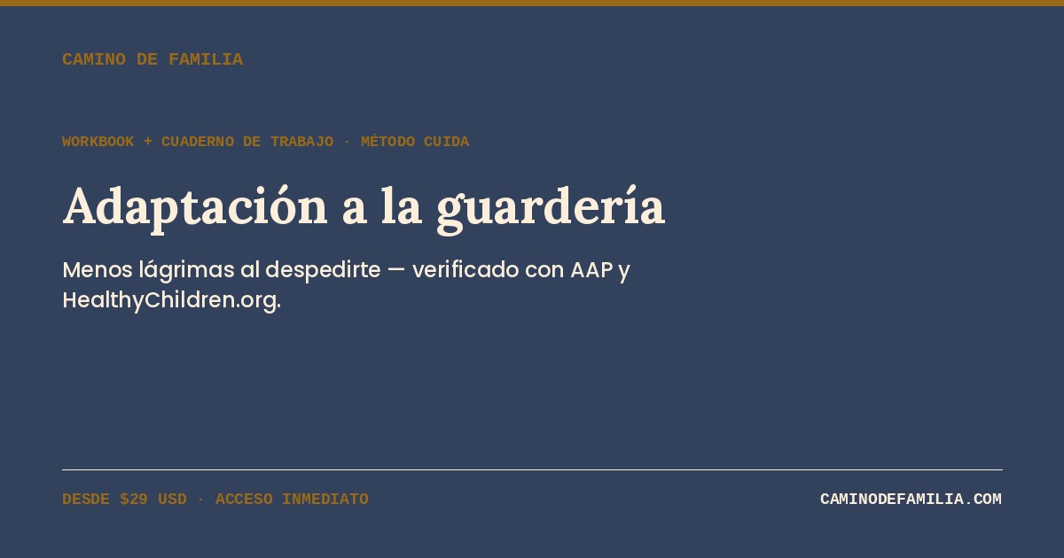 Adaptaci&oacute;n a la guarder&iacute;a: gu&iacute;a completa para padres