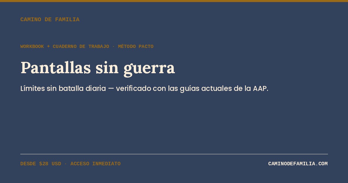 Pantallas sin guerra: gu&iacute;a completa para padres